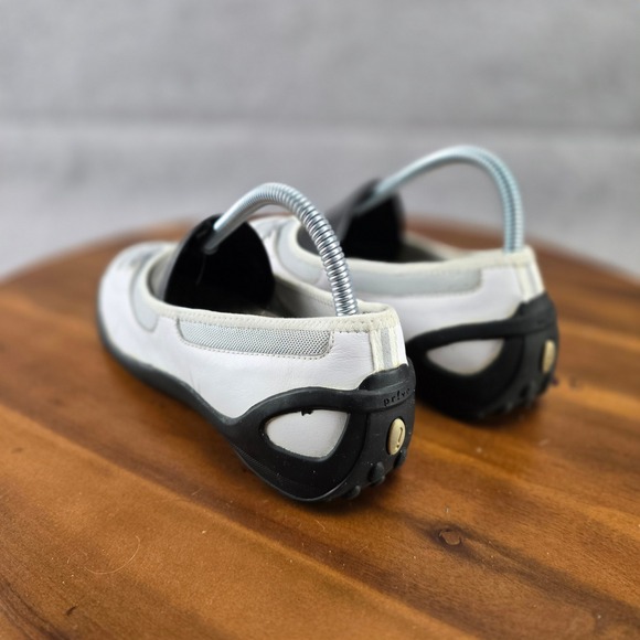 Privo White Leather Slip On Casual Comfort Balletcore Flats Shoes 7.5 M - Picture 13 of 15